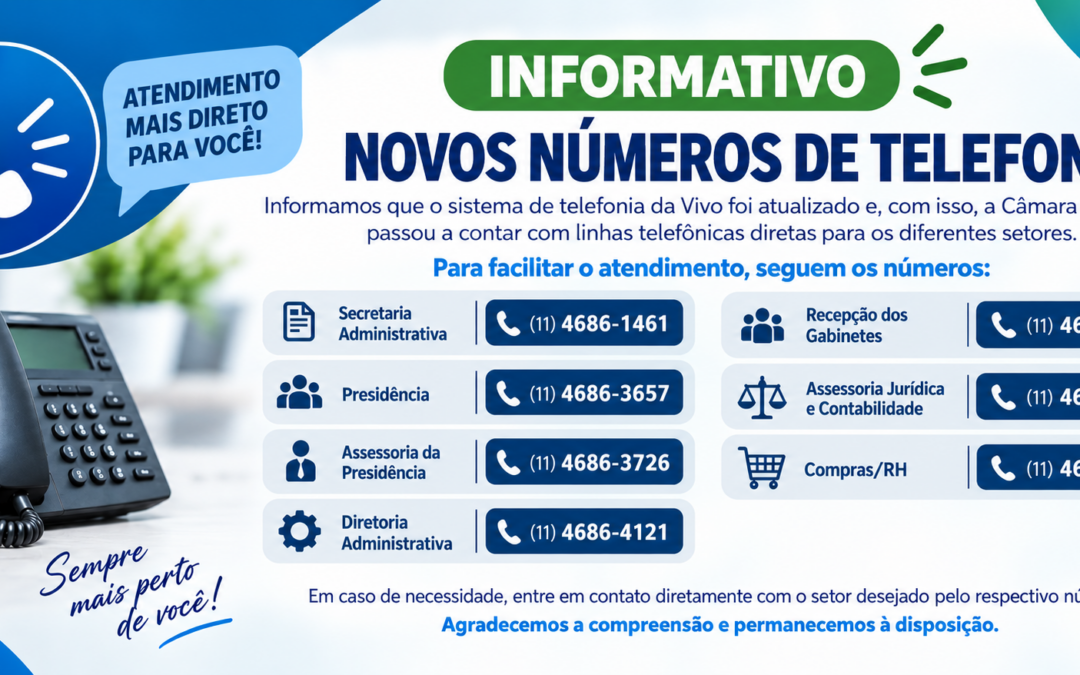 @Slide – Comunicado telefone